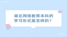 湖北網(wǎng)絡教育本科的學習形式是怎樣的？