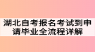 湖北自考報(bào)名考試到申請(qǐng)畢業(yè)全流程詳解