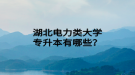 湖北電力類大學(xué)專升本有哪些？