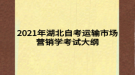 2021年湖北自考運輸市場營銷學(xué)考試大綱