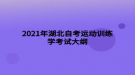 2021年湖北自考運動訓練學考試大綱