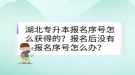 湖北專升本報名序號怎么獲得的？報名后沒有報名序號怎么辦？