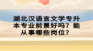 湖北漢語言文學(xué)專升本專業(yè)前景好嗎？能從事哪些崗位？