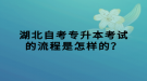 湖北自考專升本考試的流程是怎樣的？