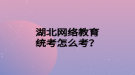 湖北網絡教育統(tǒng)考怎么考？
