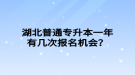 湖北普通專升本一年有幾次報名機會？