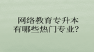 網絡教育專升本有哪些熱門專業(yè)？