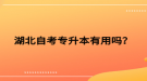 湖北自考專升本有用嗎？