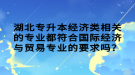 湖北專升本經濟類相關的專業(yè)都符合國際經濟與貿易專業(yè)的要求嗎？