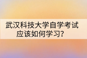 武漢科技大學(xué)自學(xué)考試應(yīng)該如何學(xué)習(xí)？