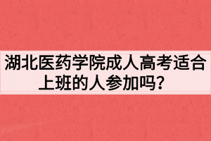 湖北醫(yī)藥學(xué)院成人高考適合上班的人參加嗎？