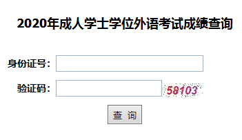 2020年湖北成人高考學(xué)位英語(yǔ)成績(jī)查詢?nèi)肟谝验_通