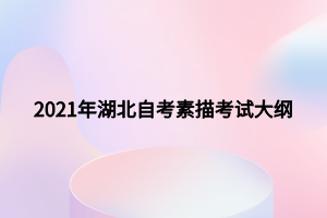 2021年湖北自考素描考試大綱