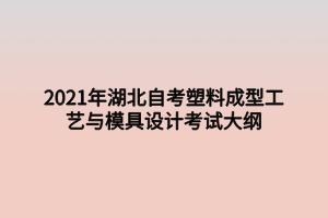 2021年湖北自考塑料成型工藝與模具設計考試大綱