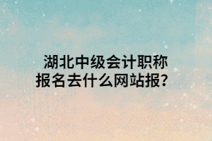 湖北中級會計職稱報名去什么網(wǎng)站報？